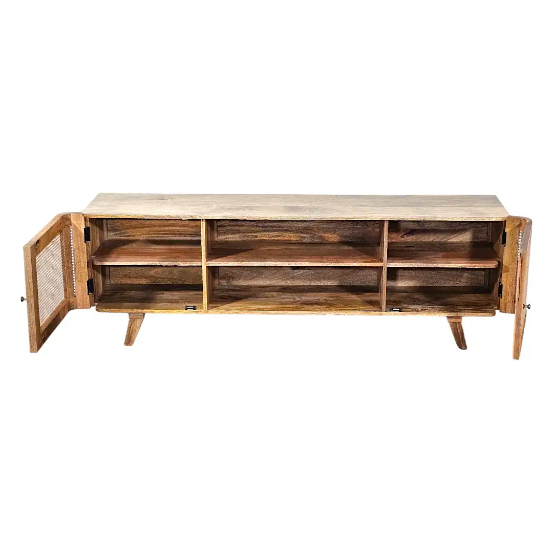 Milan Rattan TV Stand
