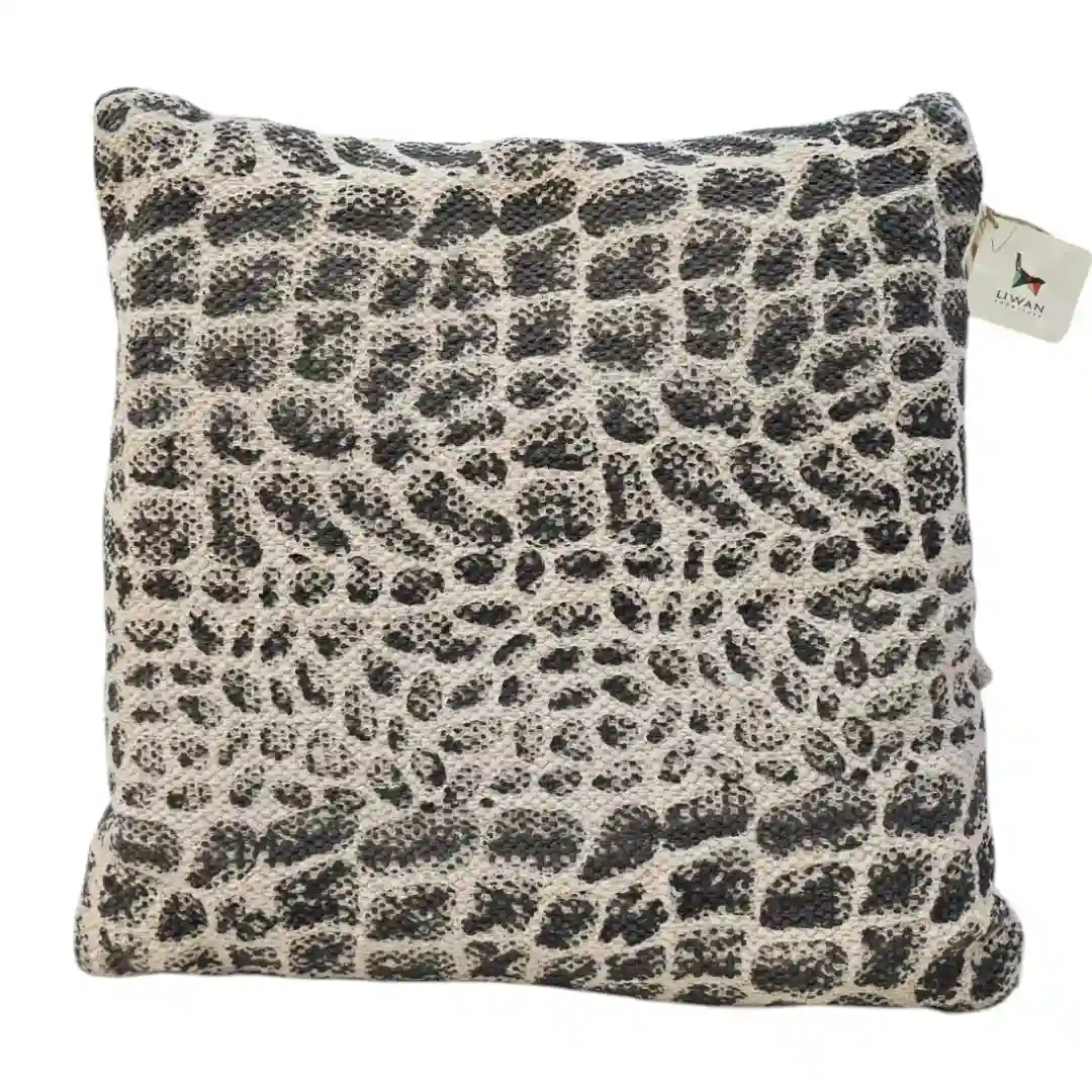 The "Sobek Scale" Artisan Hand-Pressed Cushion