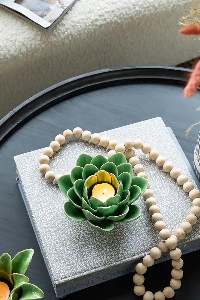 Artichoke Bloom Candle Holder