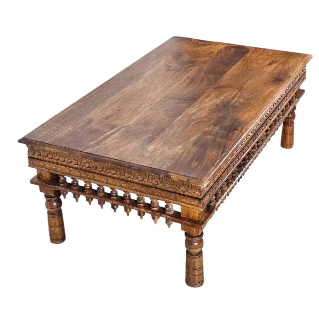 Al-Andalus Hand-Carved Mango Wood Coffee Table