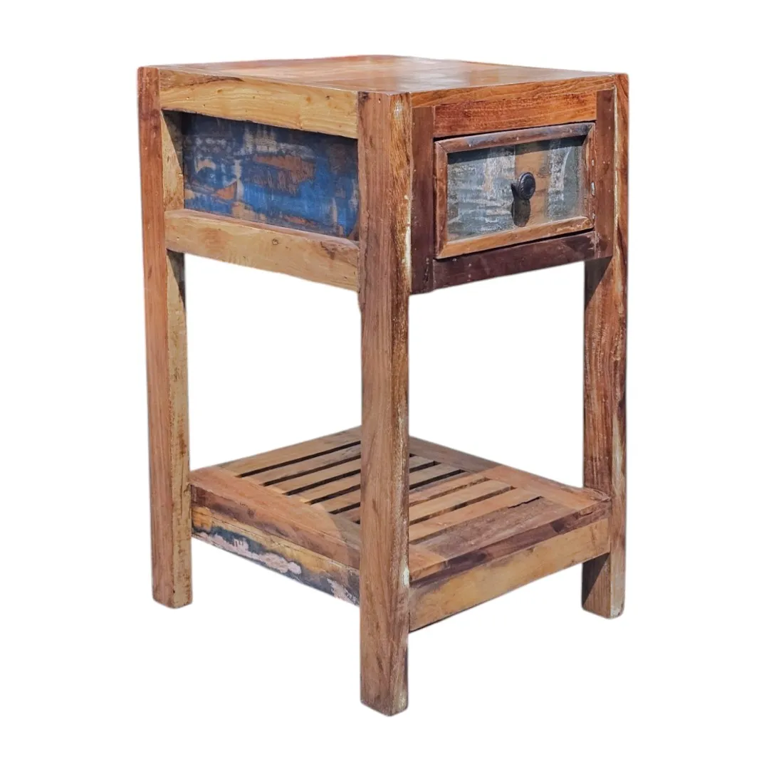 Maya Reclaimed 1-Drawer Bedside Table