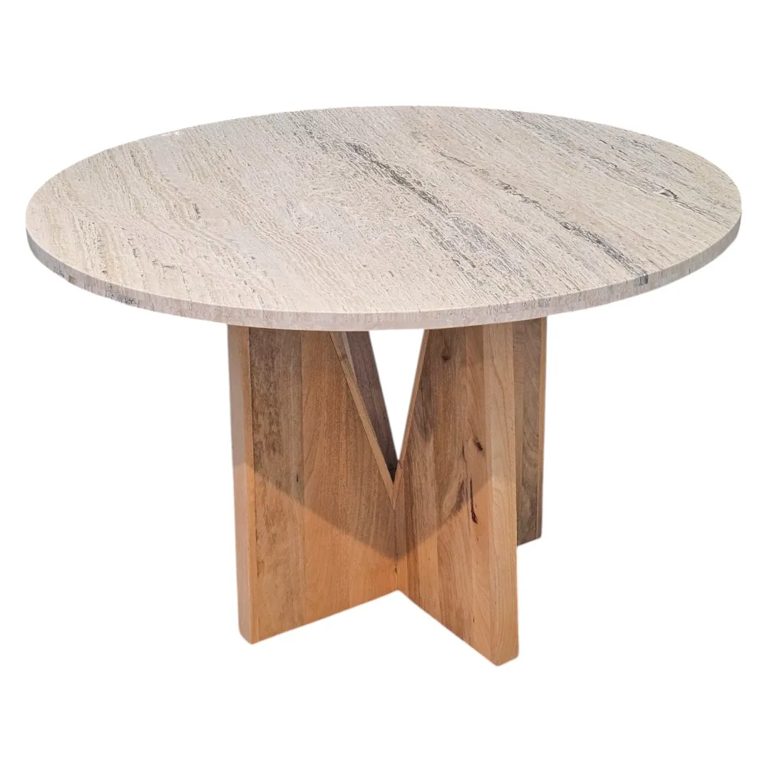 Travertine Foyer Table