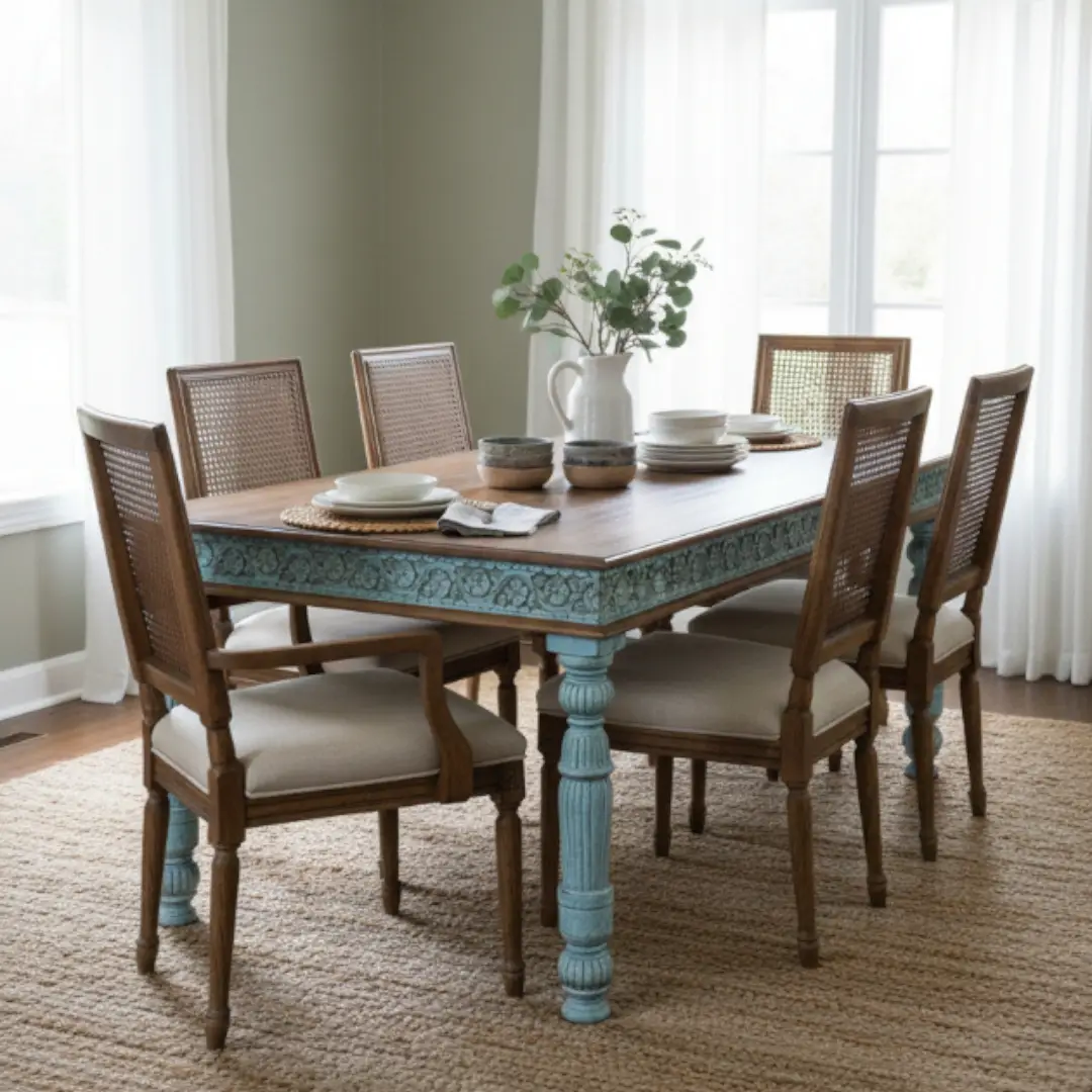The Odyssey Carved Banquet Dining Table