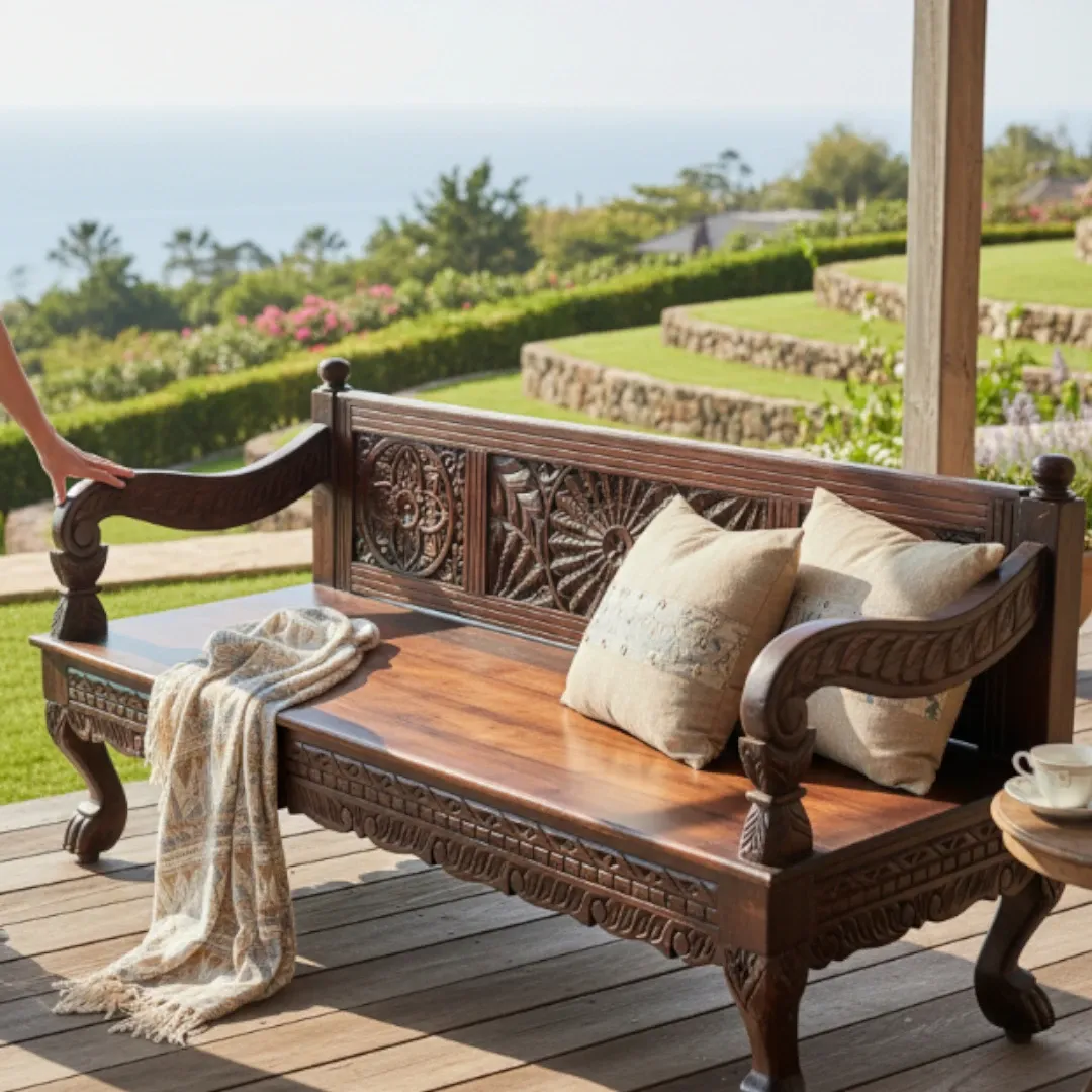 The Java Scrollwork Daybed Bench