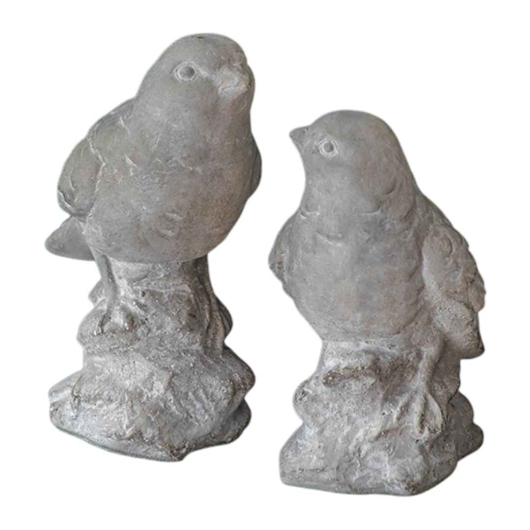 Monolithic Avian Forms Watchful Birds, Set of 2