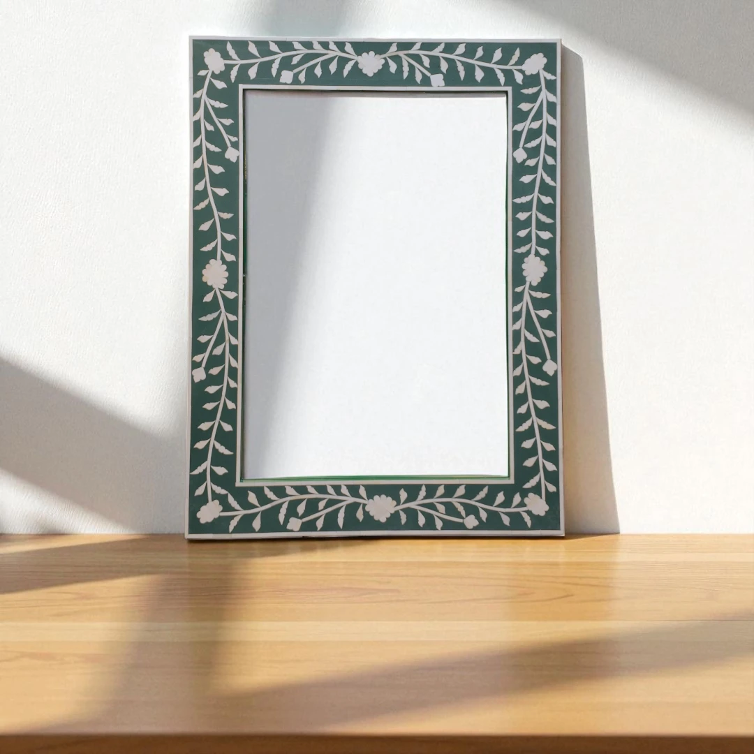 The Green Oasis Mirror
