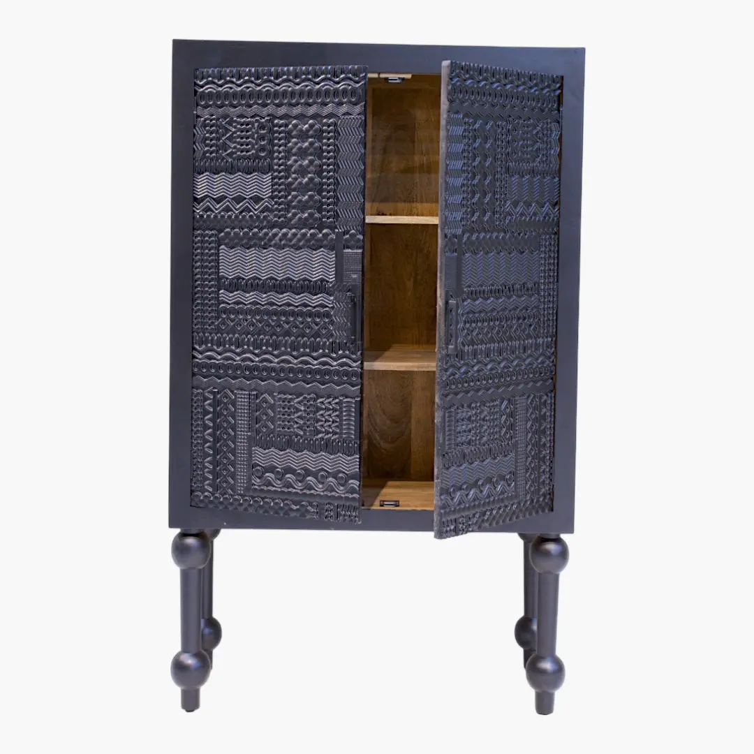 Maya Carved Accent Cabinet