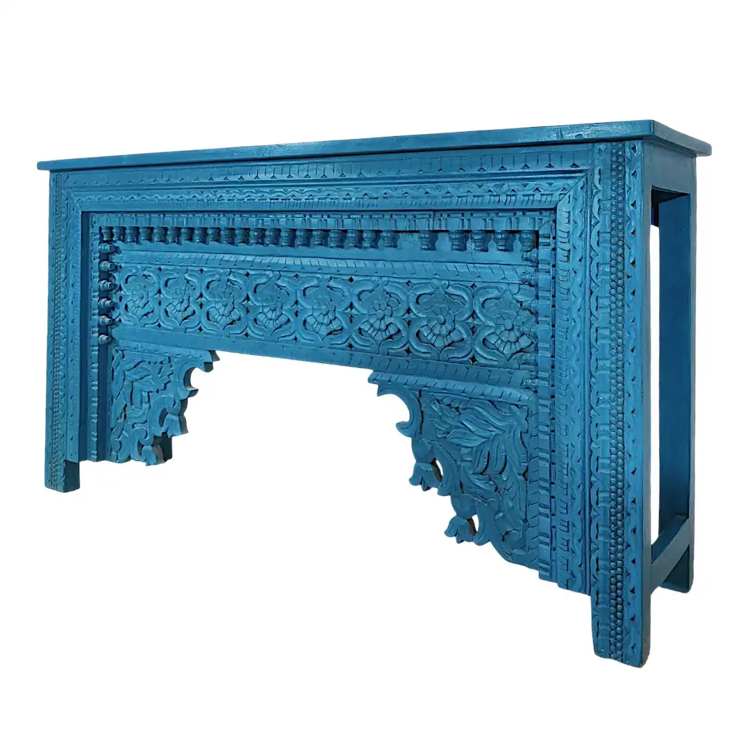 The Shiraz Azure Hand-Carved Console