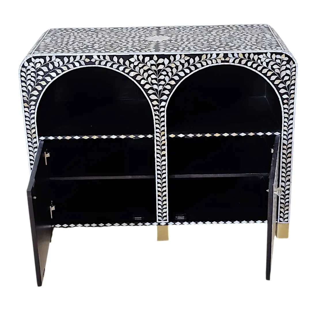THE "SADAFA" ARCUATED PEARL INLAY SIDEBOARD