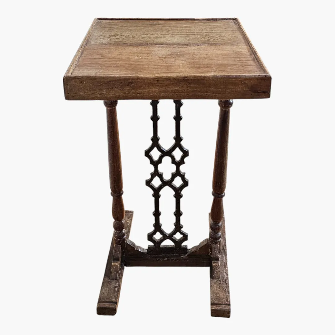 Architectural Fretwork Accent Table