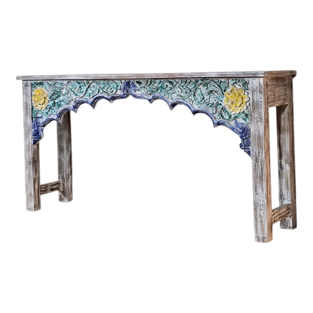 Al-Zahra Rosaleda Distressed Console