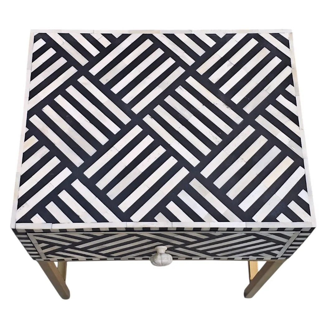 The Linear Lattice Inlay Nightstand