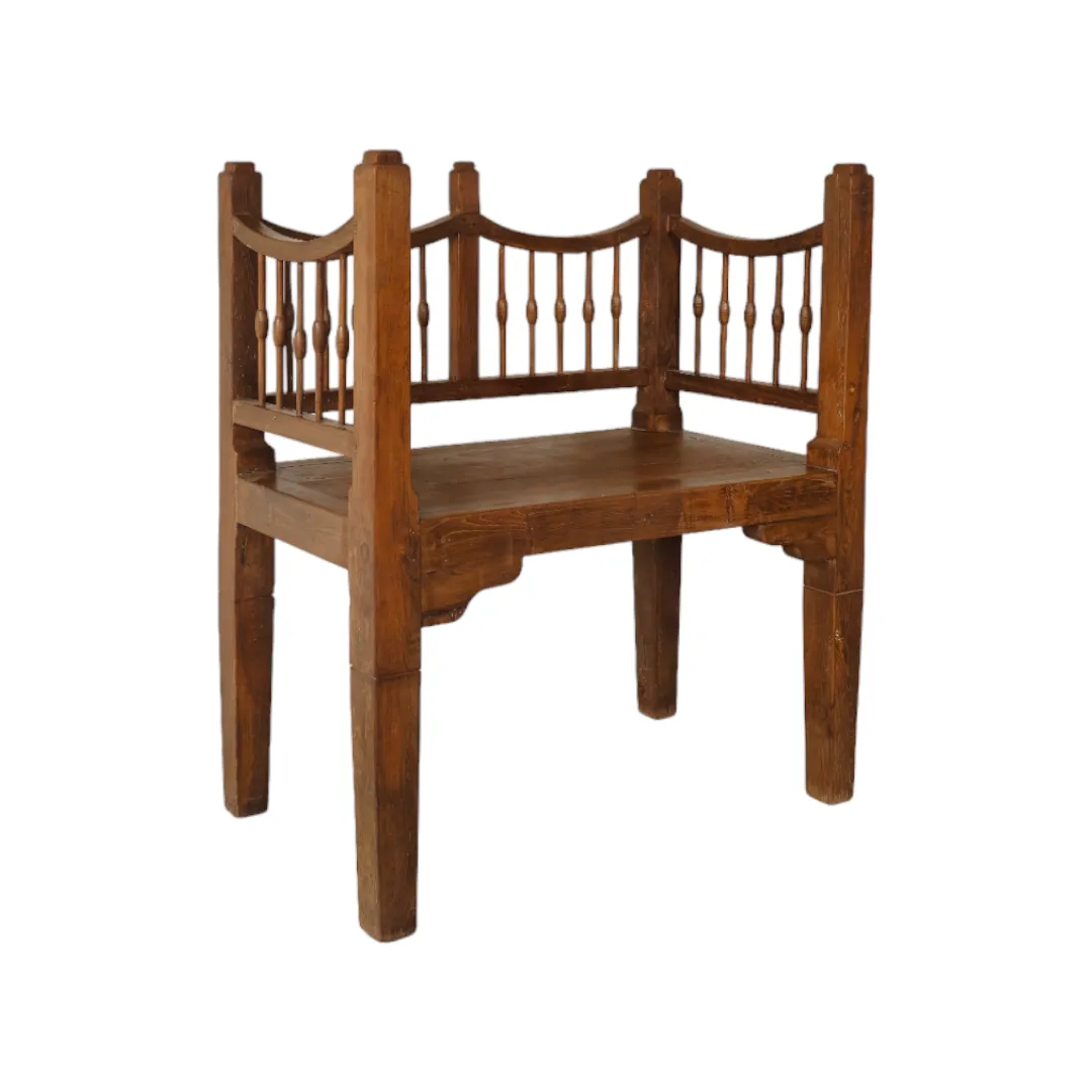 Solid Teak Wooden Bench