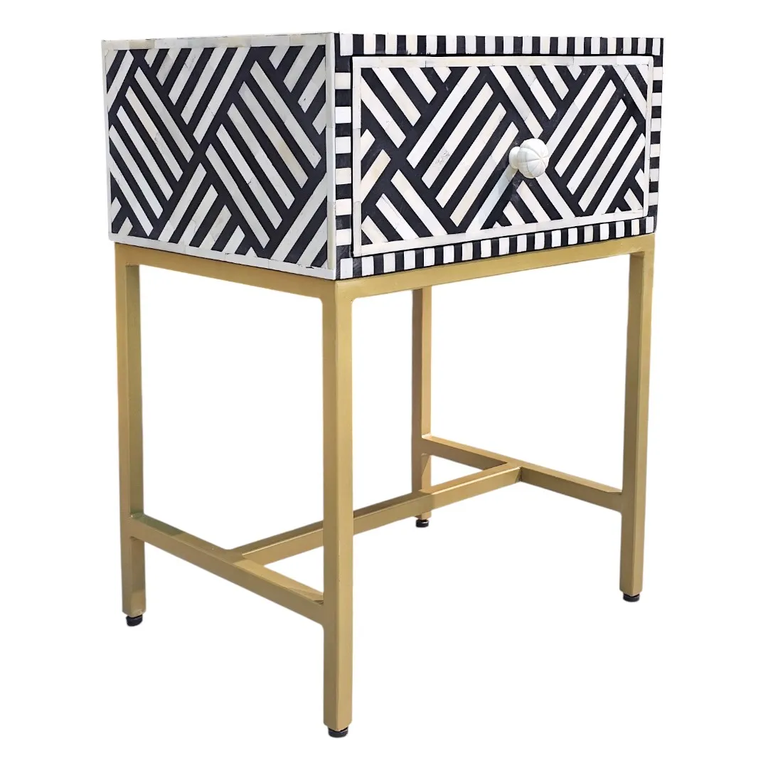 The Linear Lattice Inlay Nightstand