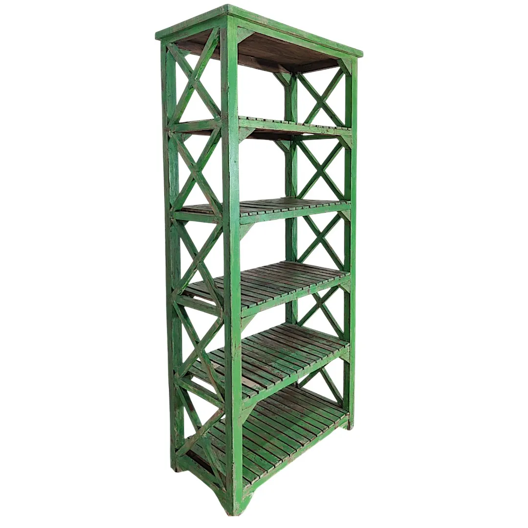 The Slat-Shelved Accent Bookcase | خزانة كتب بلكنات مميزة