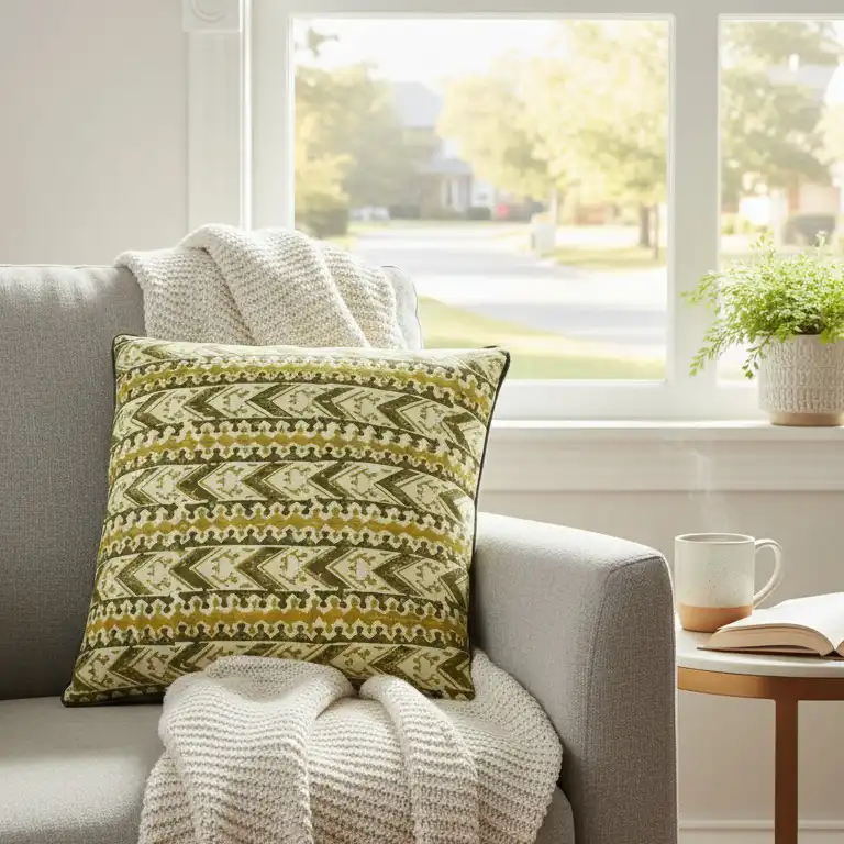 The Modern Nomad Hand-Block Cushion Cover