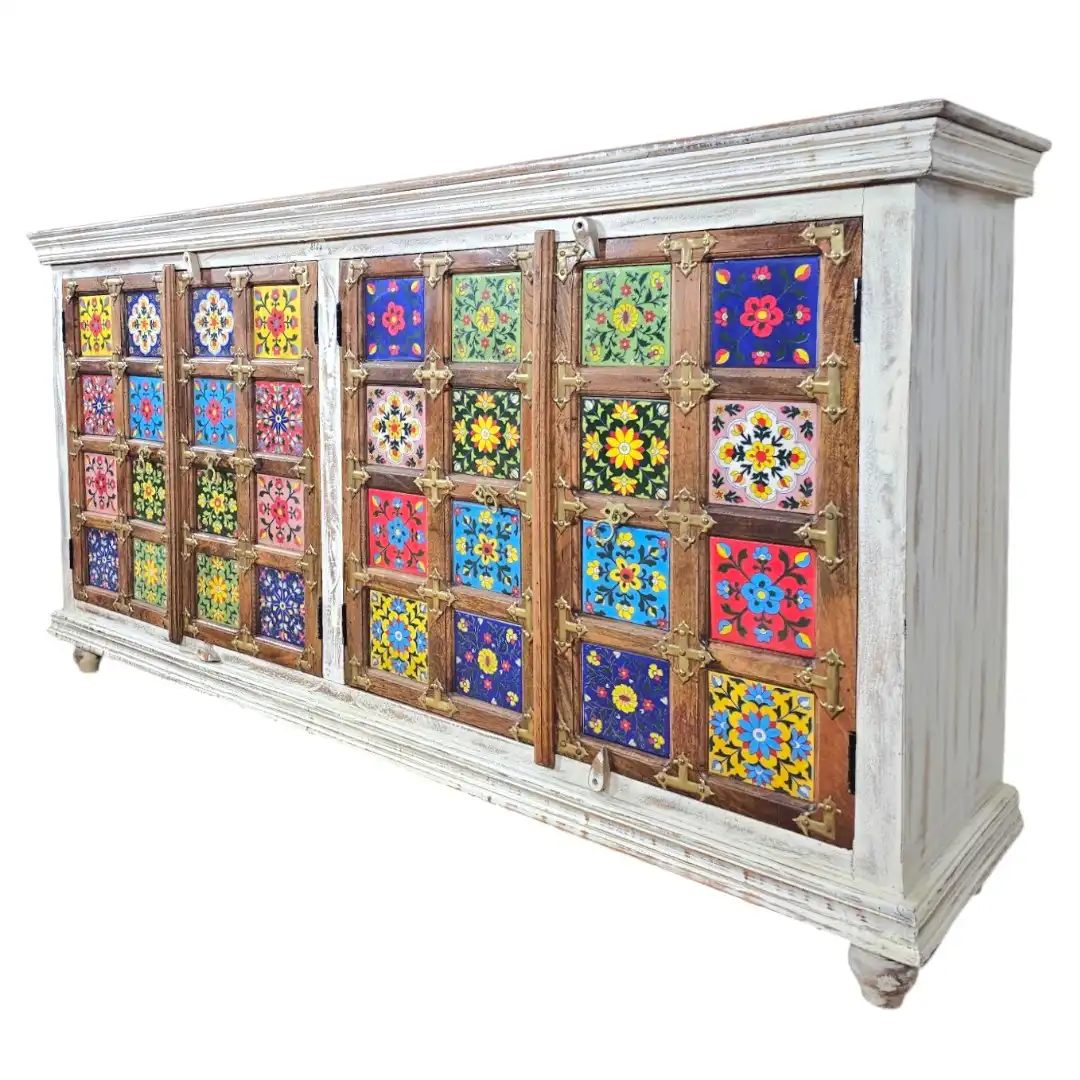 The Isfahan Sultanate Hand-Painted Sideboard