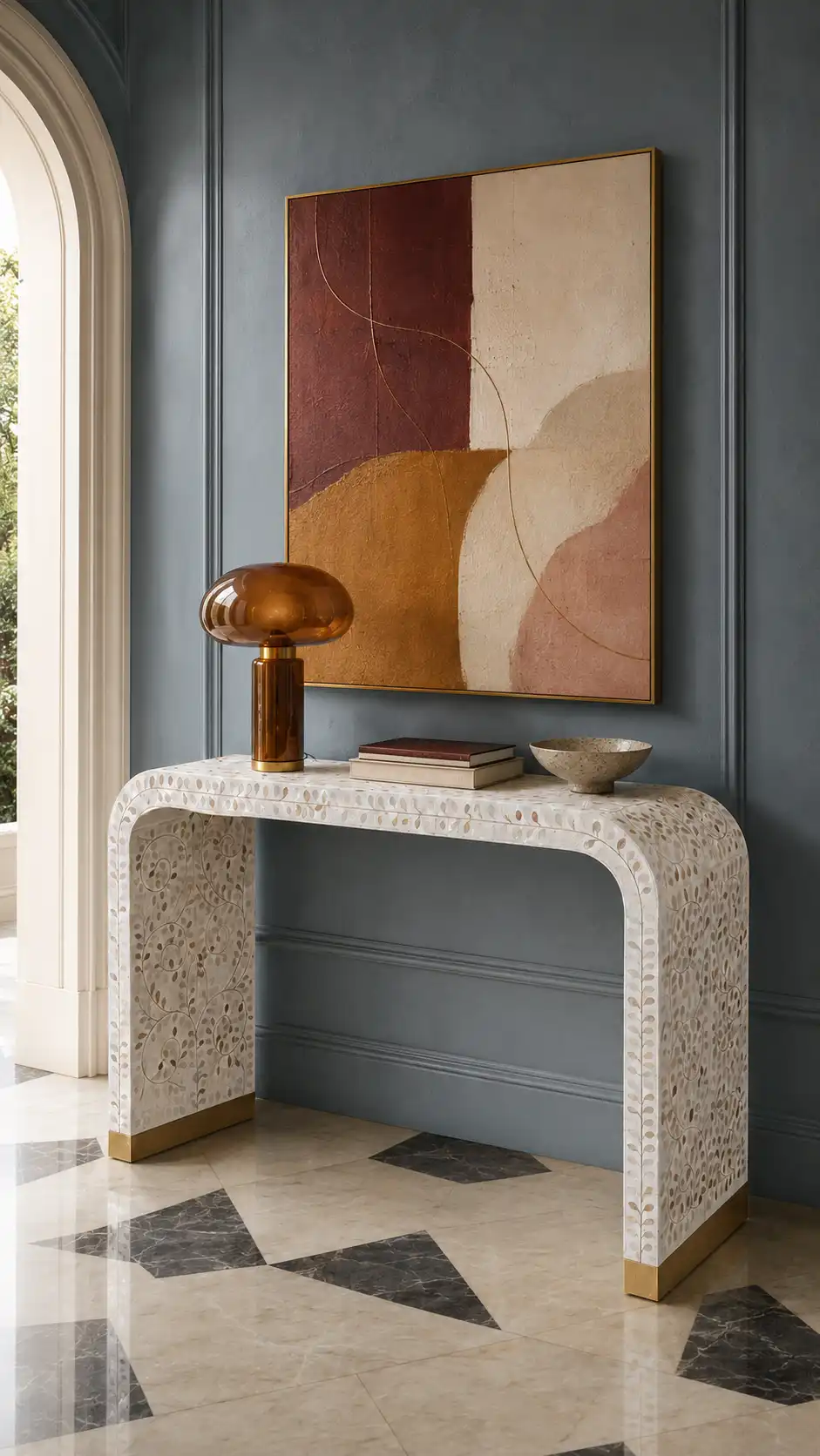Sultanate Scroll Console Table (رواق السلطنة)