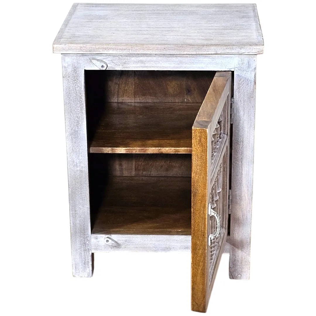 The Driftwood Spindle Nightstand