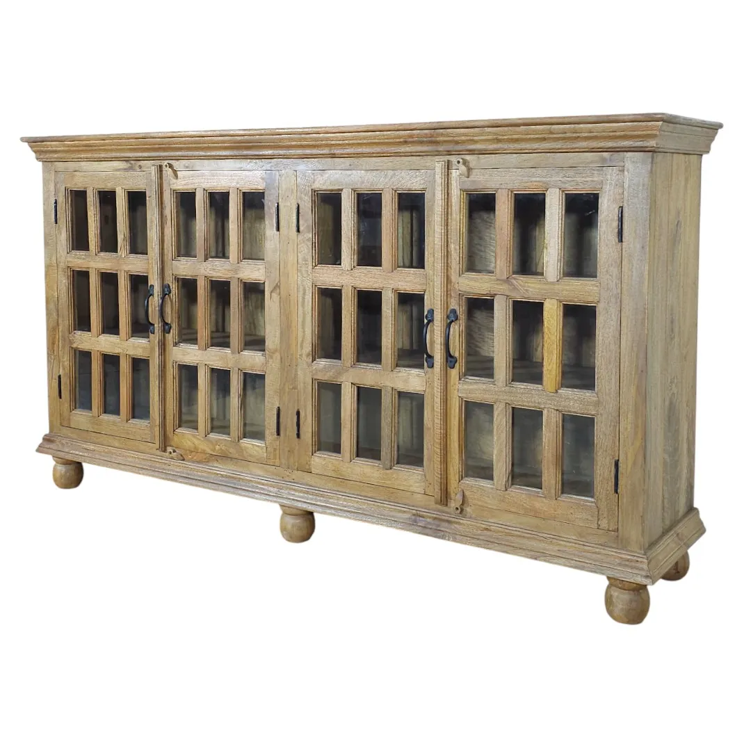 The Solstice Glass Credenza | خزانة سولستيس الزجاجية