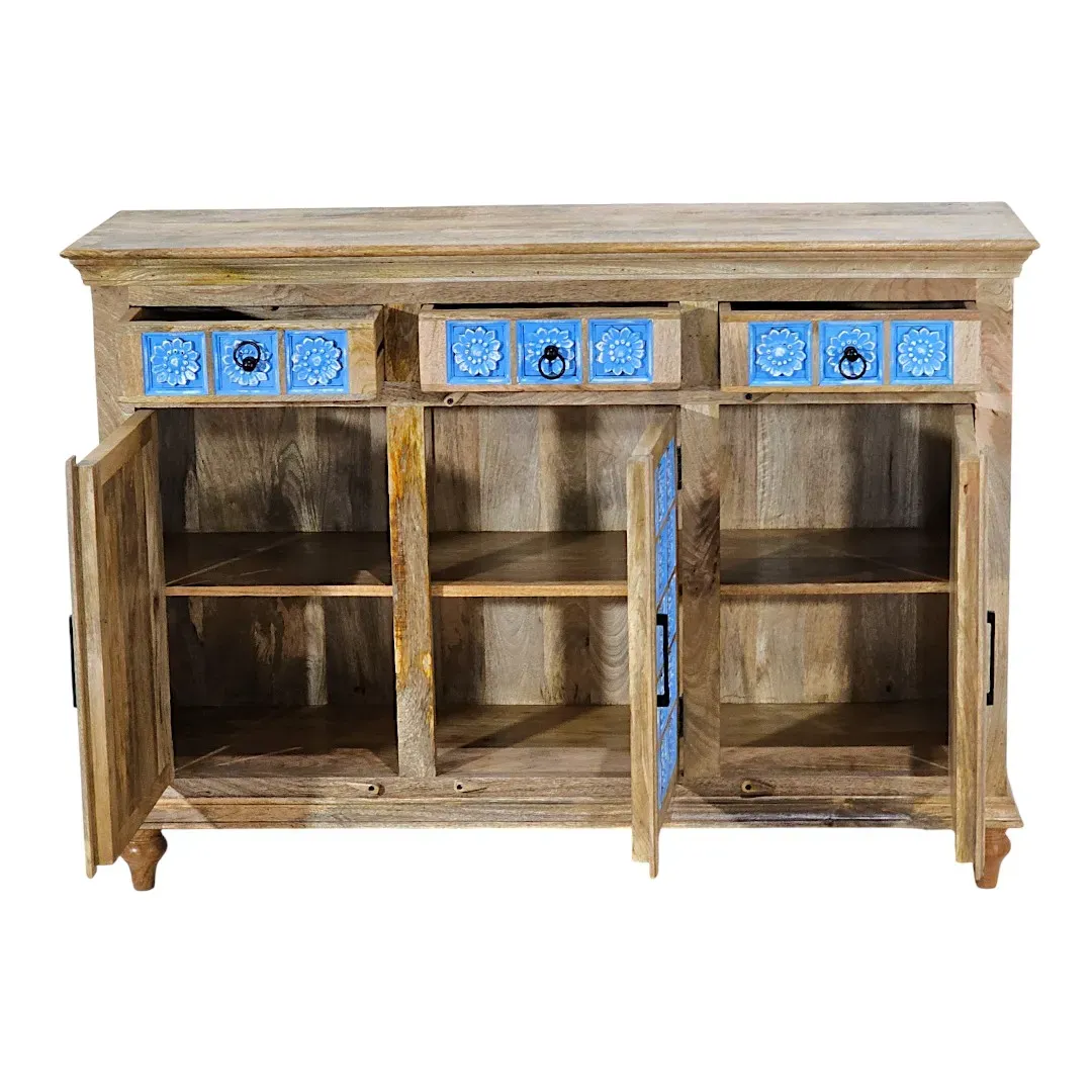The Azulejo Chronicle Sideboard/Buffet – 3-Door