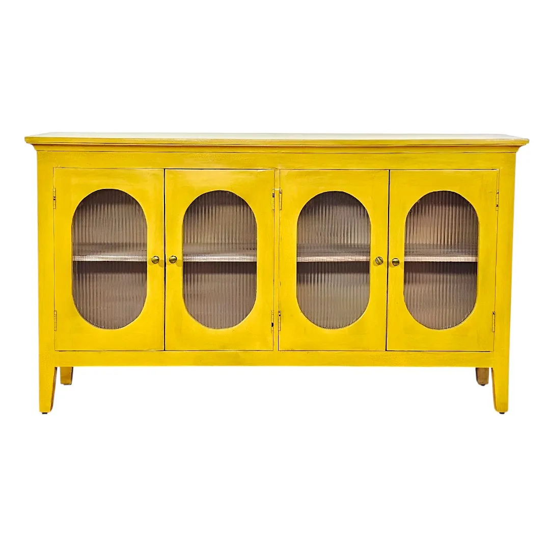 Grand Oval Console - Marigold Finish