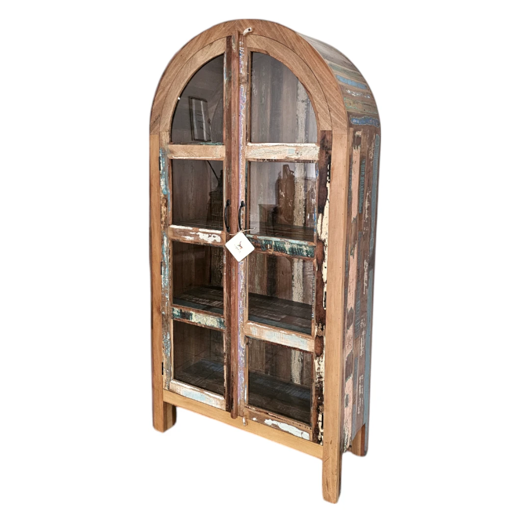 Vintage Charm Display Cabinet