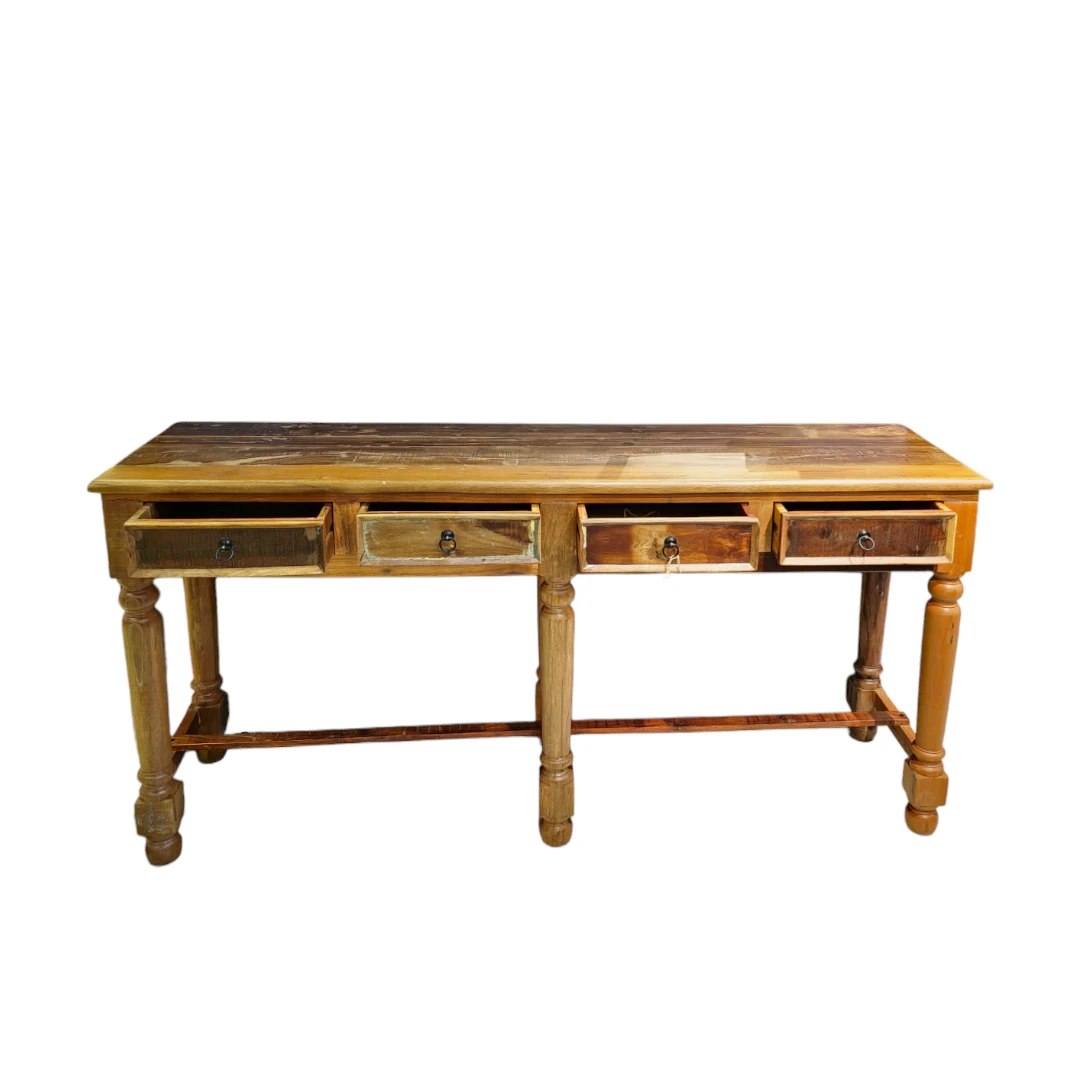 Rustic Charm Mango Wood Console