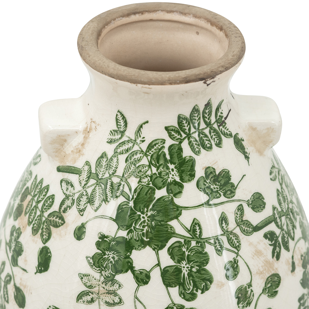 The Ivy & Blossom Decorative Bulbous Jar