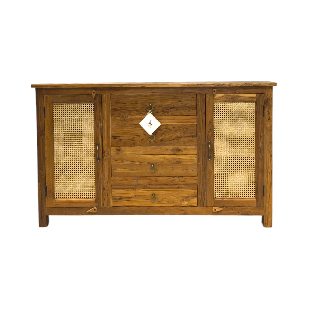 The Solara Teak & Rattan Buffet