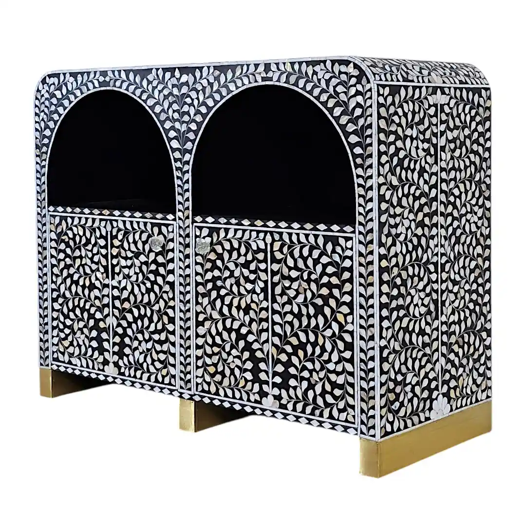 THE "SADAFA" ARCUATED PEARL INLAY SIDEBOARD