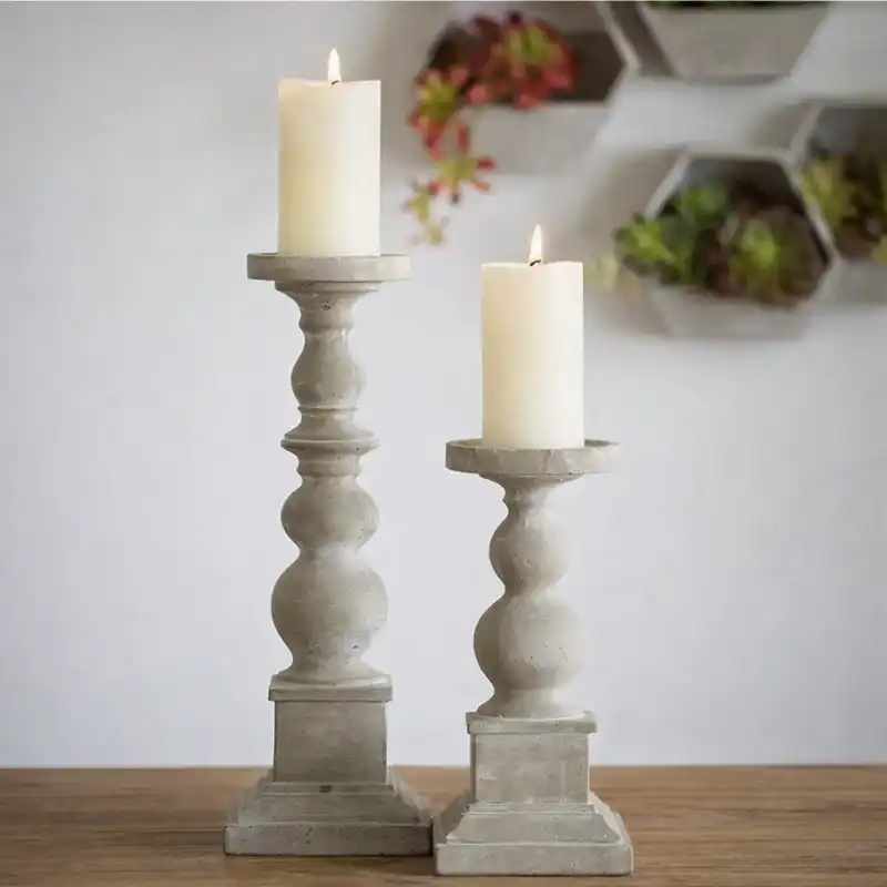 Botanica Stone Baluster Candle Holder