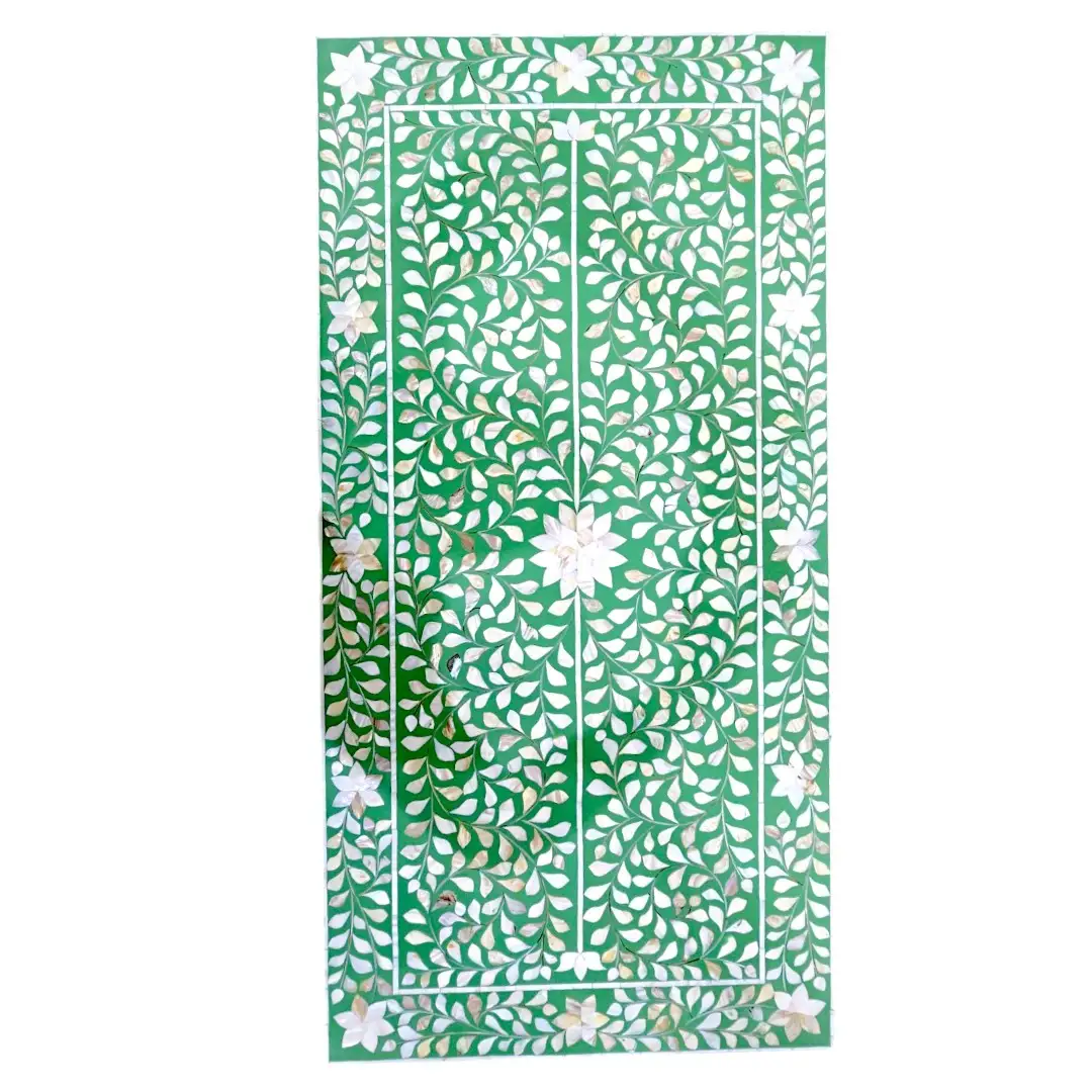 Jamilah Floral Shell Inlay Vanity Desk