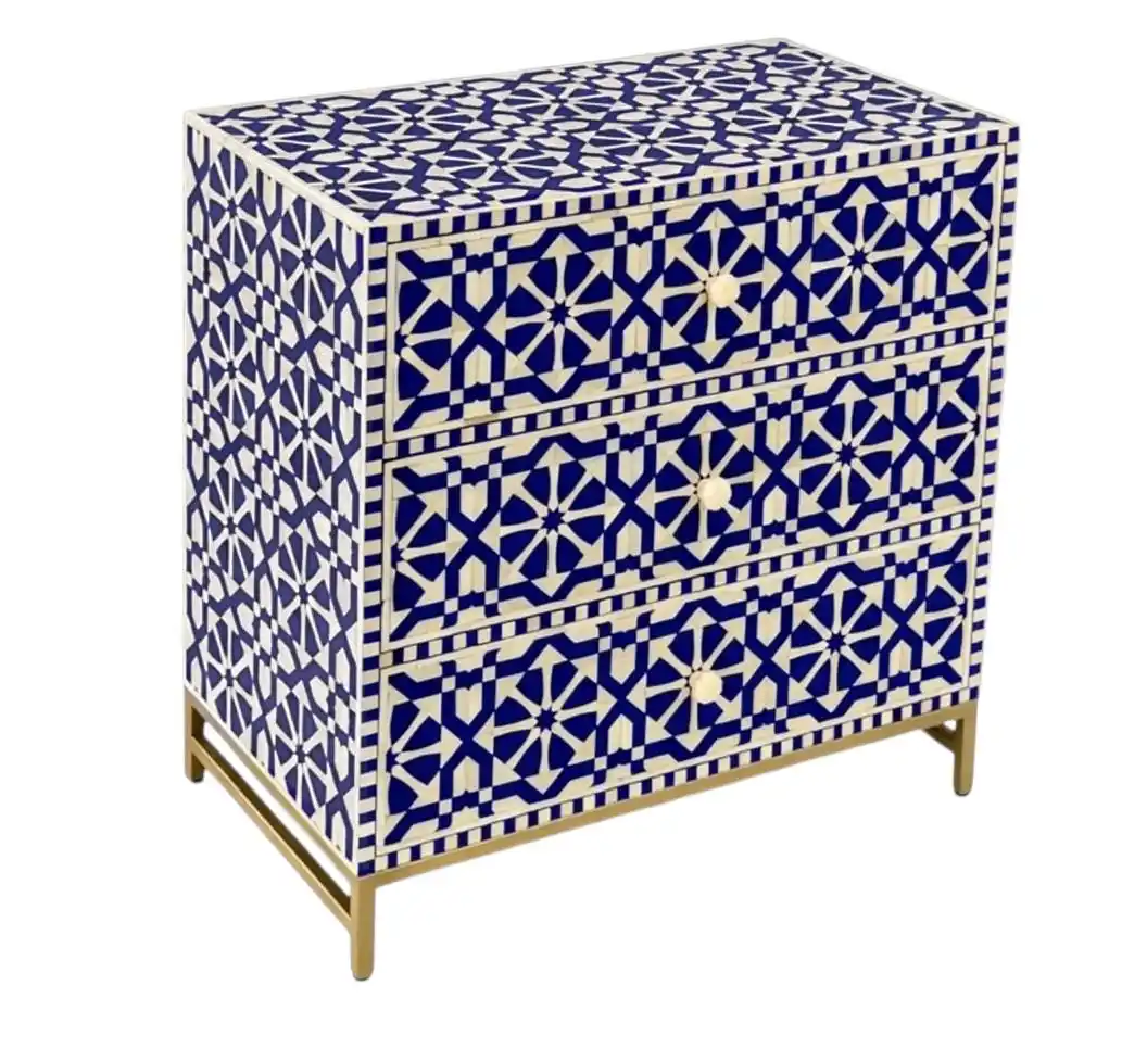 Starling Zellige Geometric Inlay Chest