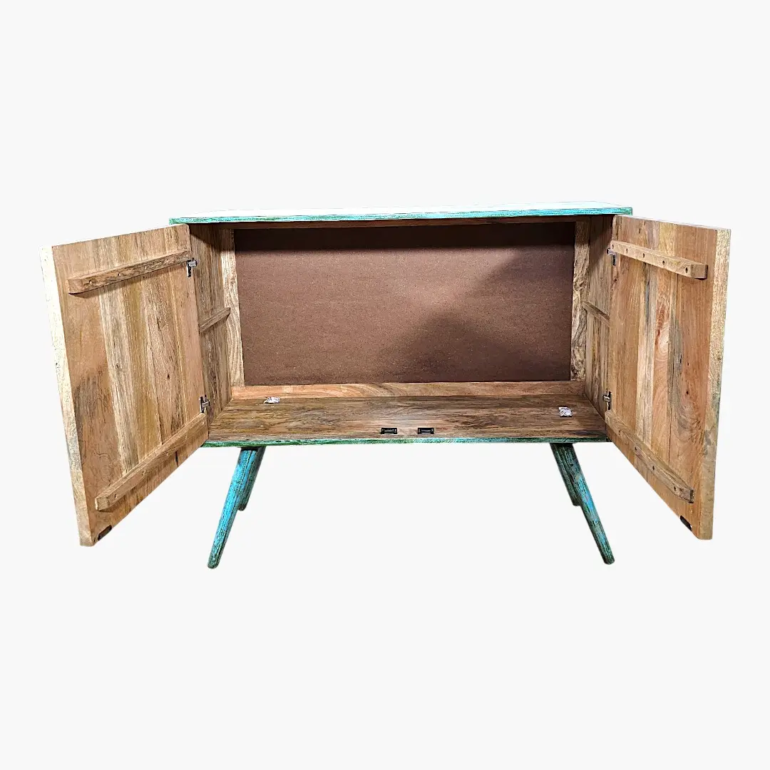 Émeraude Arabesque Carved Credenza