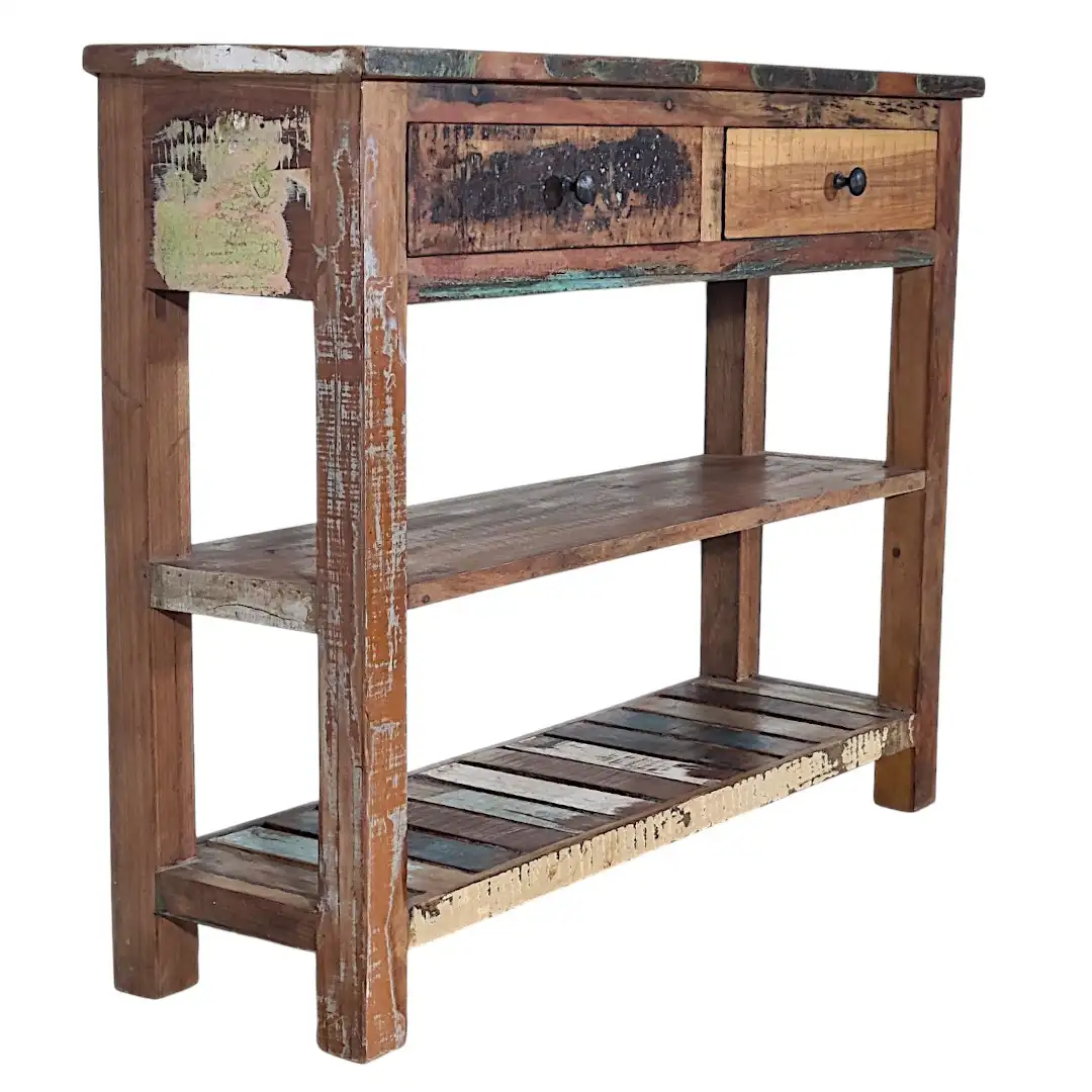 The Caspian Multi-Tonal Reclaimed Console Table