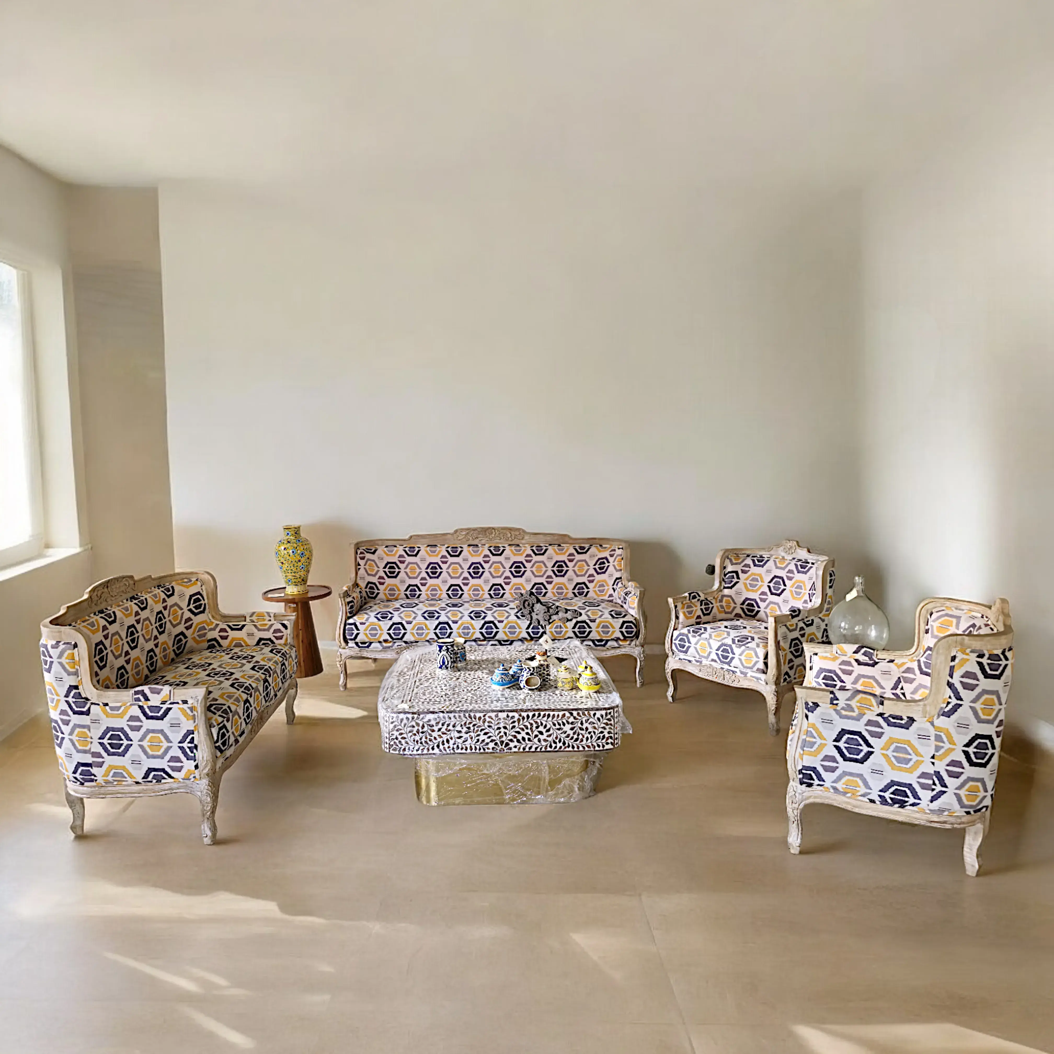 The Louis XVI Geometric Armchair