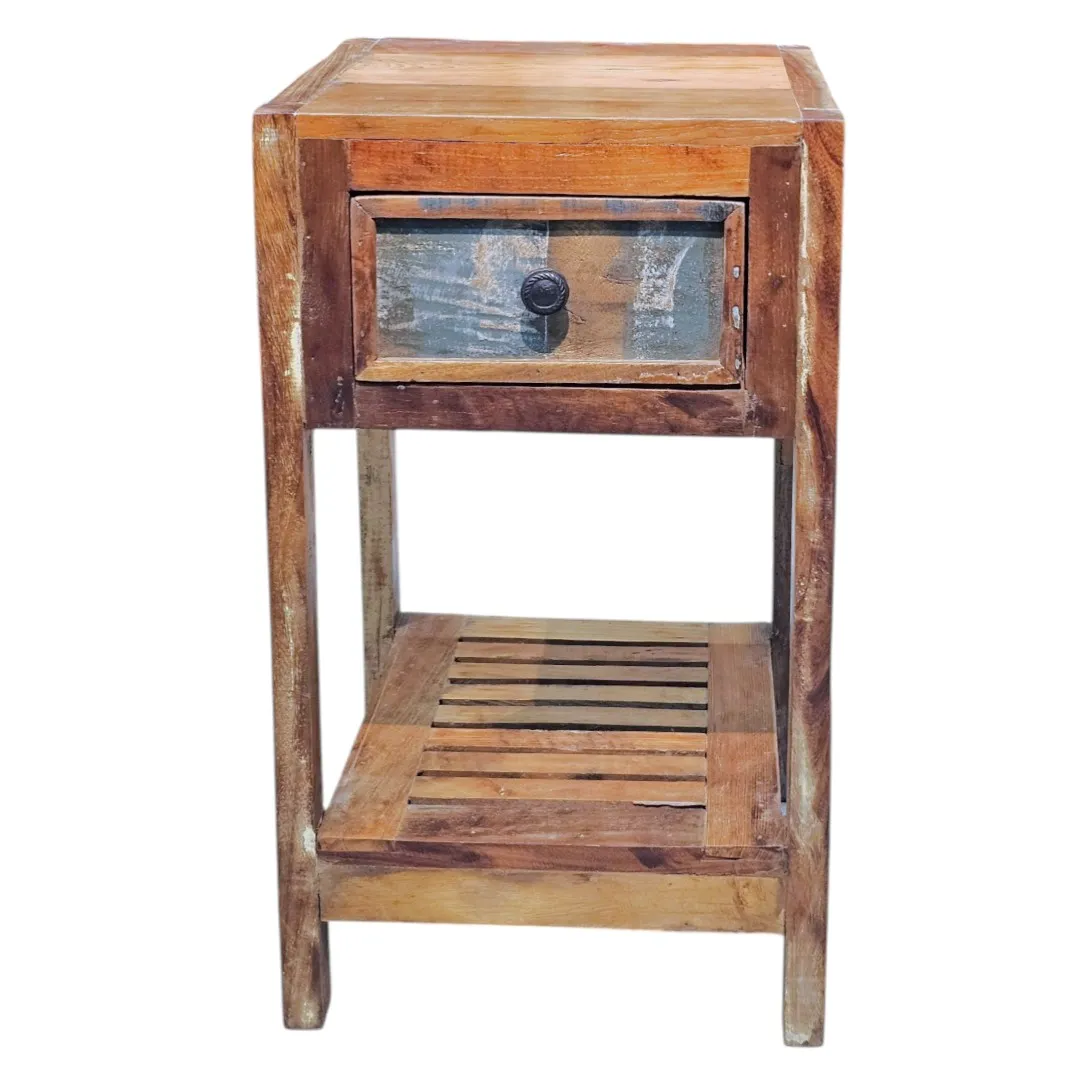 Maya Reclaimed 1-Drawer Bedside Table