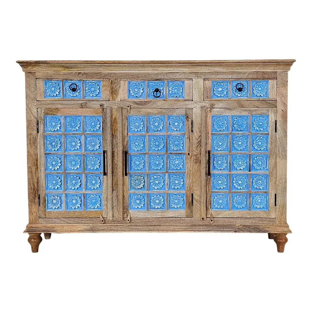 The Azulejo Chronicle Sideboard/Buffet – 3-Door