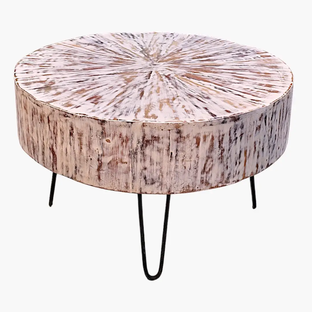 NOVA Round Coffee Table with Starburst Top