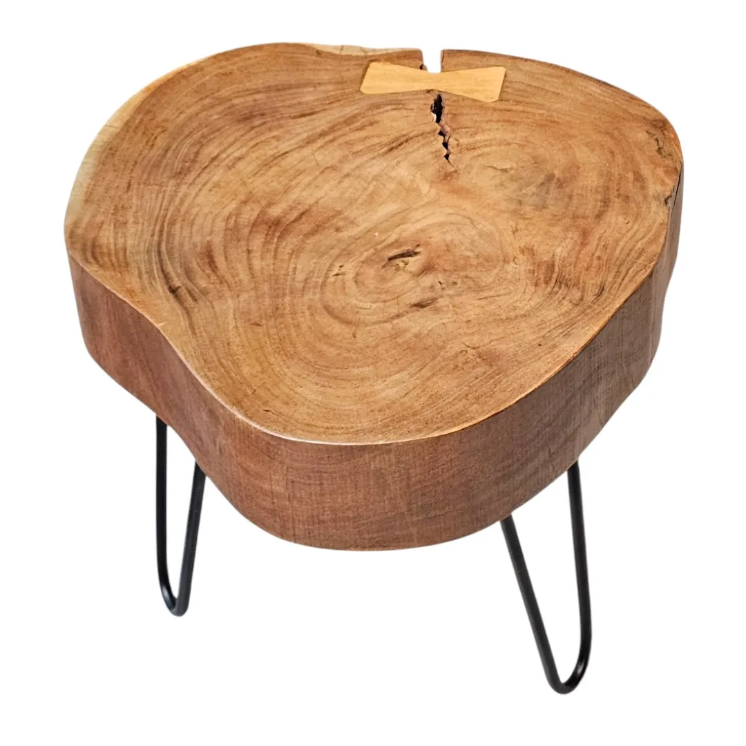 Acacia Live-Edge Butterfly Side Table