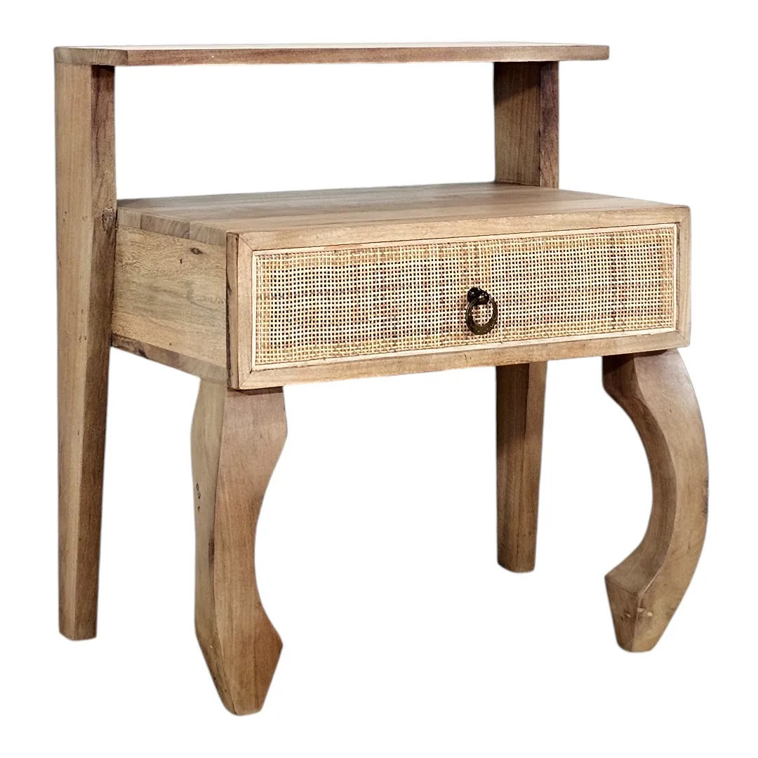 Sausalito Tiered Cane Nightstand