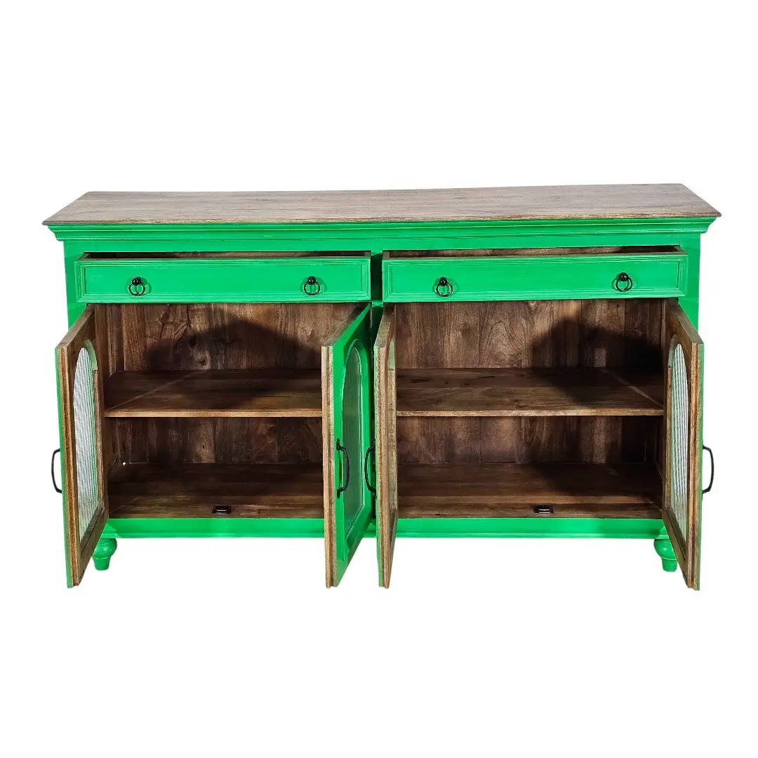 The Flute Glass Display Sideboard