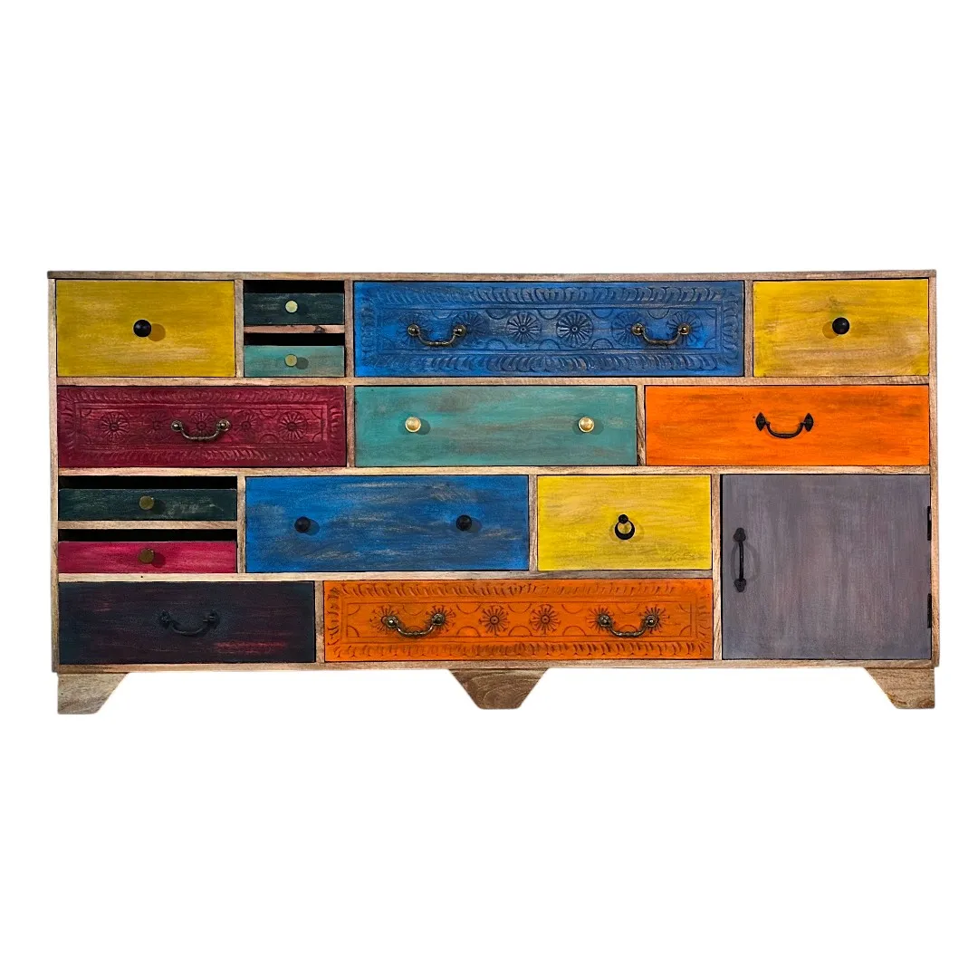 Raj-Era Hand-Painted Apothecary Chest