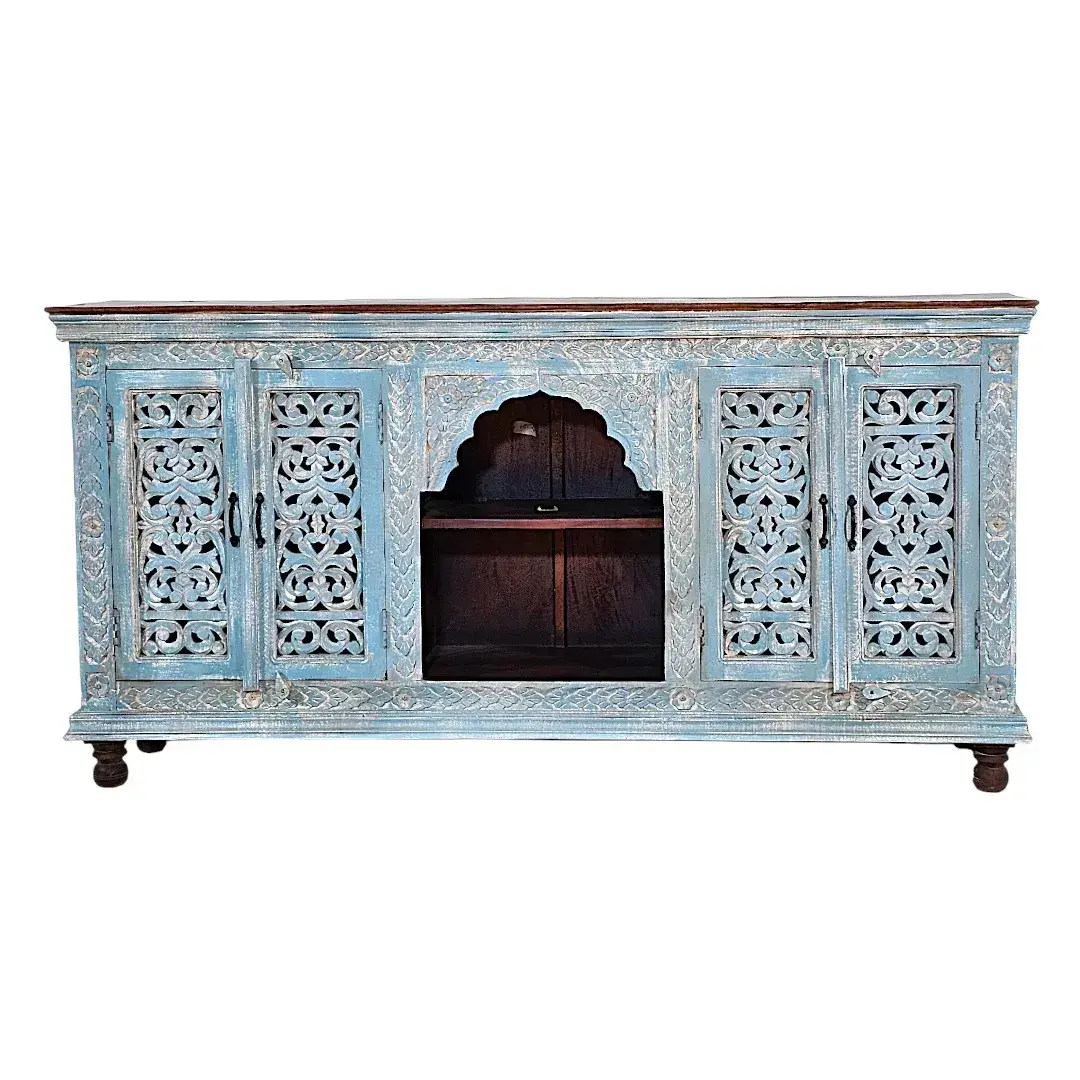 The Souk Archive Media Console (Cerulean Distressed)