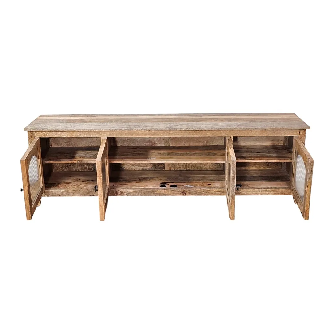 The Arches Manor Solid Wood Media Console