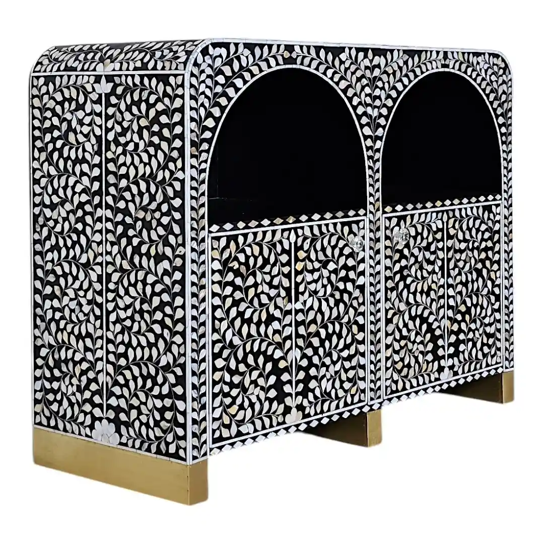 THE "SADAFA" ARCUATED PEARL INLAY SIDEBOARD