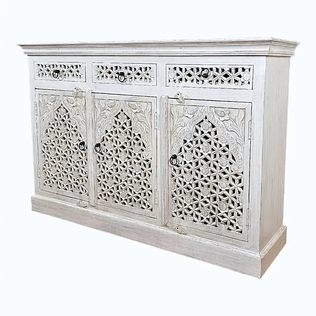 Medina Floral Garden Sideboard | خزانة "حديقة المدينة" المزخرفة