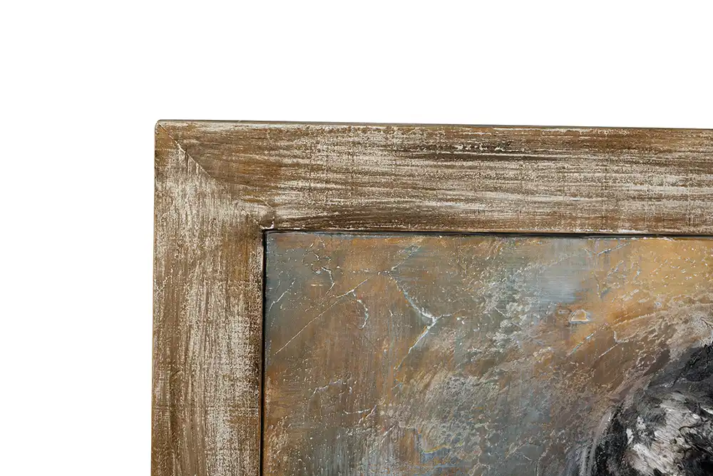 Rustic Muse Framed Hand Painted Art