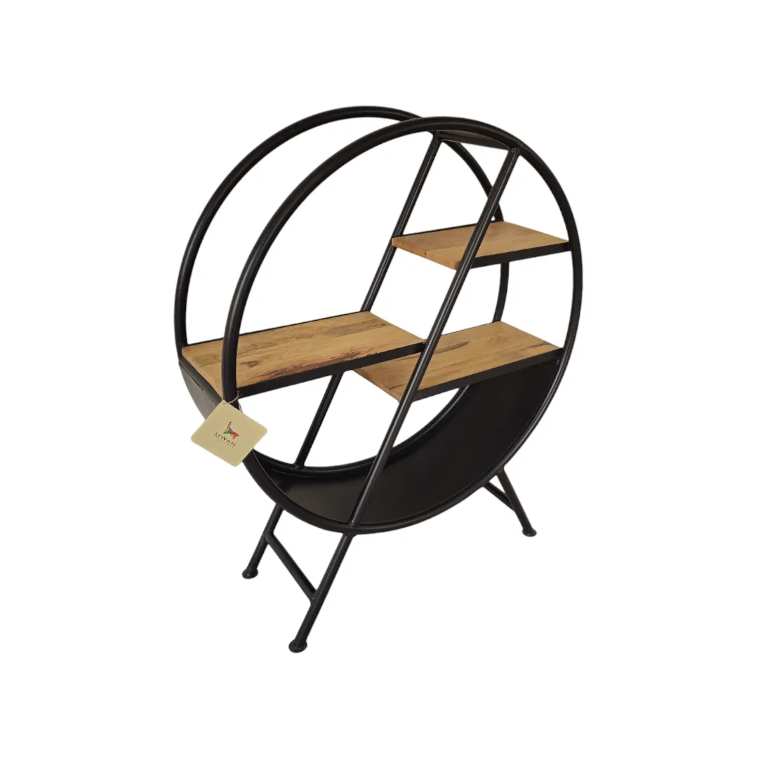 SMALL ROUND BOOKSHELF